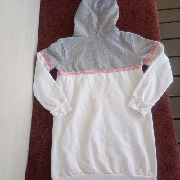 DKNY girls long sweater hoodie size L(12) - Picture 7 of 12